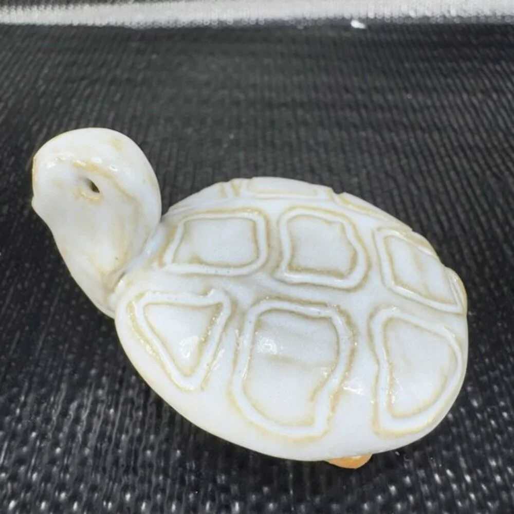 Vintage Hand Made Pottery Stoneware‎ Turtle Figurine Small Figure Hand Crafted